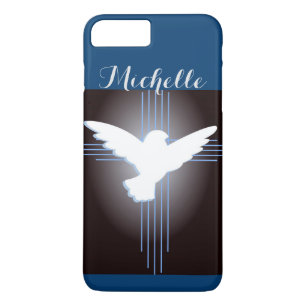 Christelijk kruis en duif gepersonaliseerd Case-Mate iPhone case