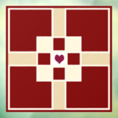 Christelijk Kruis en hart Raamsticker (Vel 3)