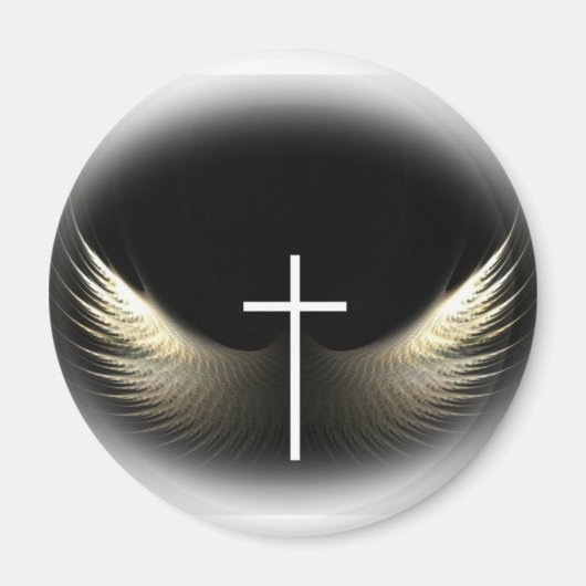 Christelijk Kruis en Heilige Geest Magneet (Voorkant)