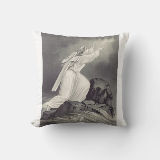 Christelijk kruis en kroon symbool kussen (Voorkant)