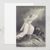 Christelijk kruis- en kroonsymbool  bedankkaart (Voorkant / Achterkant)