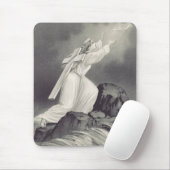 Christelijk kruis- en kroonsymbool muismat (Met muis)