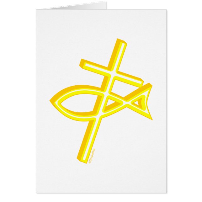 Christelijk kruis en vis (Voorkant)