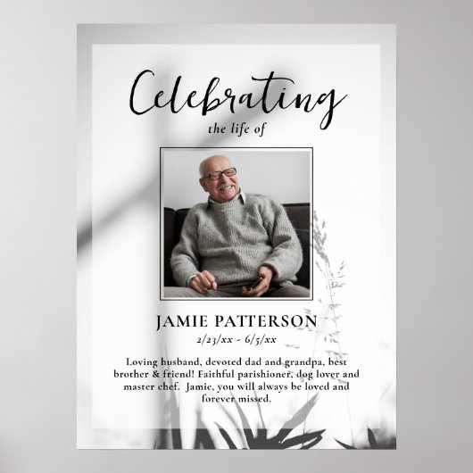 Christelijk Kruis Foton Herdenking van het Leven F Poster (Voorkant)