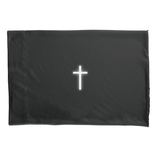 Christelijk kruis gloeien - over mij kijken kussensloop (Voorkant)