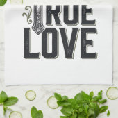 Christelijk Kruis God Is Mijn Ware Liefde Vector Theedoek (Gevouwen)
