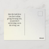 Christelijk kruis, herfst rode bladeren briefkaart (Achterkant)