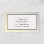 Christelijk kruis, herfst rode bladeren visitekaartje (Achterkant)