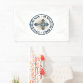Christelijk Kruis Hij Heerst Over De Wereld Spandoek (Insitu)