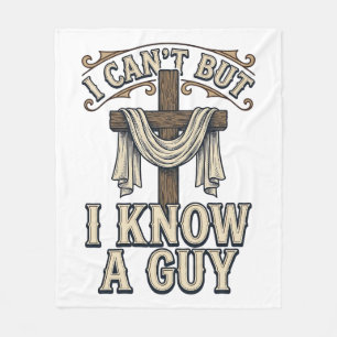 Christelijk Kruis Ik Ken Een Man Vintage T-shirt Fleece Deken