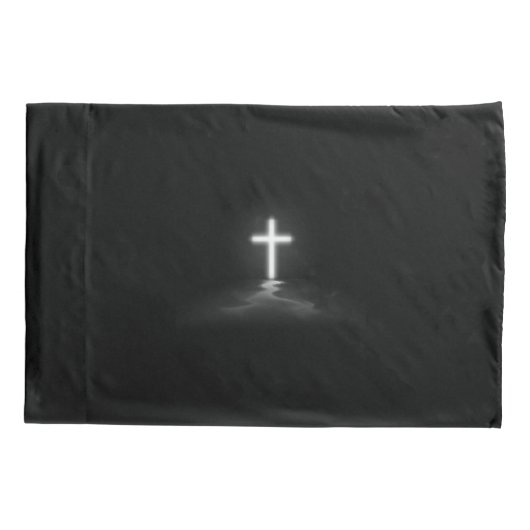 Christelijk kruis in de vuist kussensloop (Achterkant)