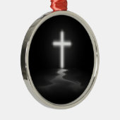 Christelijk kruis in de vuist metalen ornament (Rechts)