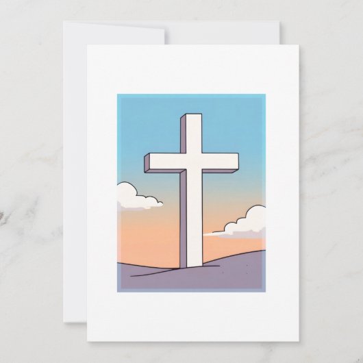Christelijk Kruis Inspirerend Kaart (Voorkant)