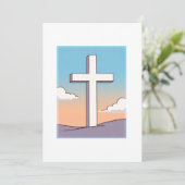 Christelijk Kruis Inspirerend Kaart (Staand voorkant)