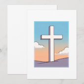 Christelijk Kruis Inspirerend Kaart (Voorkant / Achterkant)