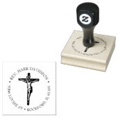 Christelijk kruis Jesus Christ Crucifix Rubberstempel (Gestempeld)