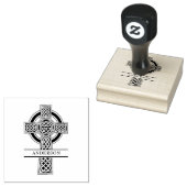 Christelijk Kruis Jesus Christ Keltisch Religieus  Rubberstempel (Gestempeld)