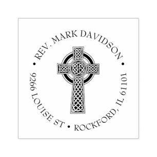 Christelijk Kruis Jezus Christus Keltisch Religieu Rubberstempel
