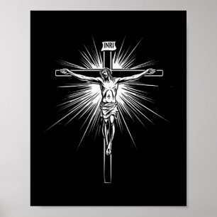 Christelijk Kruis Jezus Christus Mannen Vrouwen Ch Poster