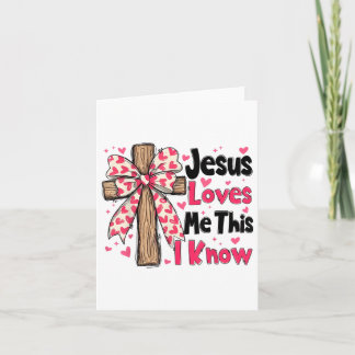 Christelijk Kruis Jezus houdt van mij Dit ken ik V Kaart