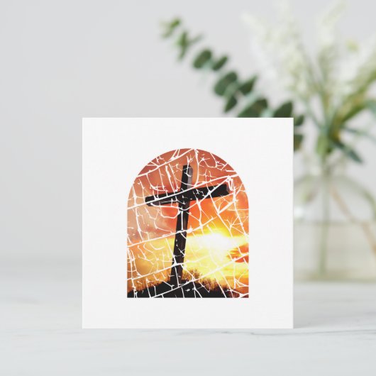 Christelijk Kruis Kaart (Staand voorkant)