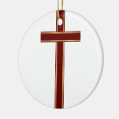 Christelijk kruis keramisch ornament (Links)