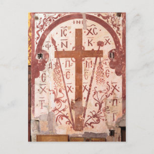 Christelijk Kruis Kunstwerk Briefkaart