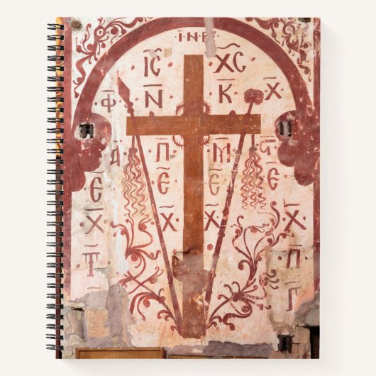 Christelijk Kruis Kunstwerk Notitieboek (Voorkant)
