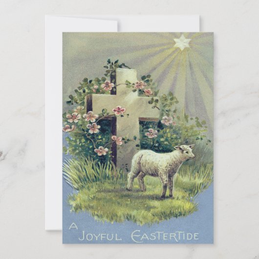 Christelijk Kruis Lam Ster Kaart (Voorkant)