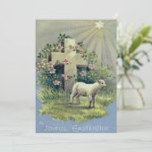 Christelijk Kruis Lam Ster Kaart (Staand voorkant)