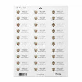 Christelijk Kruis & Lelies Etiket (Full Sheet)