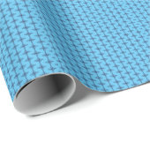 Christelijk kruis met blauwe versiering cadeaupapier (Rol Hoek)