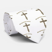 Christelijk kruis met Jezus Stropdas (Opgerold)