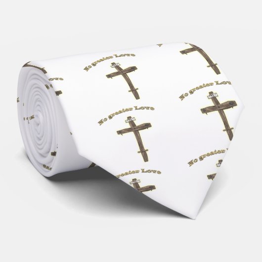 Christelijk kruis met Jezus Stropdas (Opgerold)