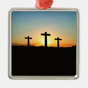 Christelijk Kruis Metalen Ornament