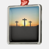 Christelijk Kruis Metalen Ornament (Links)
