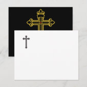 Christelijk kruis notitiekaartje (Voorkant / Achterkant)