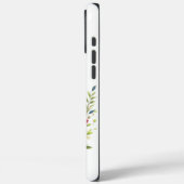 Christelijk Kruis omlijst door Artistic Floral Hal Case-Mate iPhone Case (Achterkant / Links)