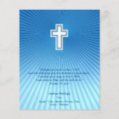 Christelijk Kruis op blauwe achtergrond Flyer (Voorkant)