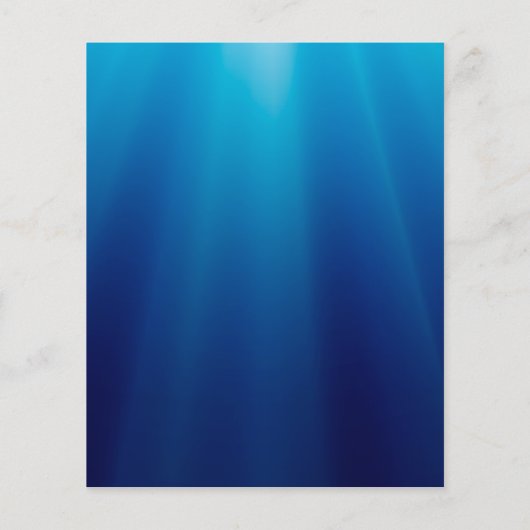 Christelijk Kruis op blauwe achtergrond Flyer (Achterkant)