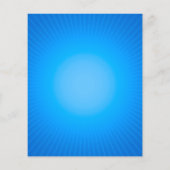 Christelijk Kruis op blauwe achtergrond Flyer (Achterkant)