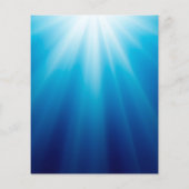 Christelijk Kruis op blauwe achtergrond Flyer (Achterkant)