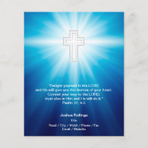 Christelijk Kruis op blauwe achtergrond