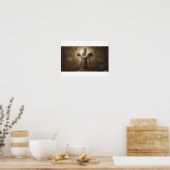 Christelijk Kruis Poster | Rustiken Houten Kruis M (Keuken)
