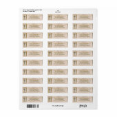 Christelijk Kruis Retouradreslabel Etiket (Full Sheet)
