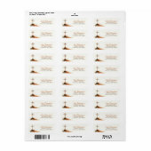 Christelijk Kruis Retouradreslabel Etiket (Full Sheet)
