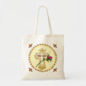 Christelijk kruis roos tote tas (Voorkant)
