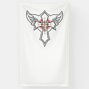Christelijk kruis spandoek