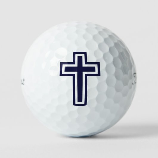 Christelijk Kruis Symbool Geloof & Gemeenschap Golfballen (Voorkant)