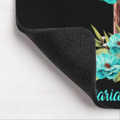 Christelijk Kruis Turquoise Lint Overlevende Strij Muismat (Hoek)